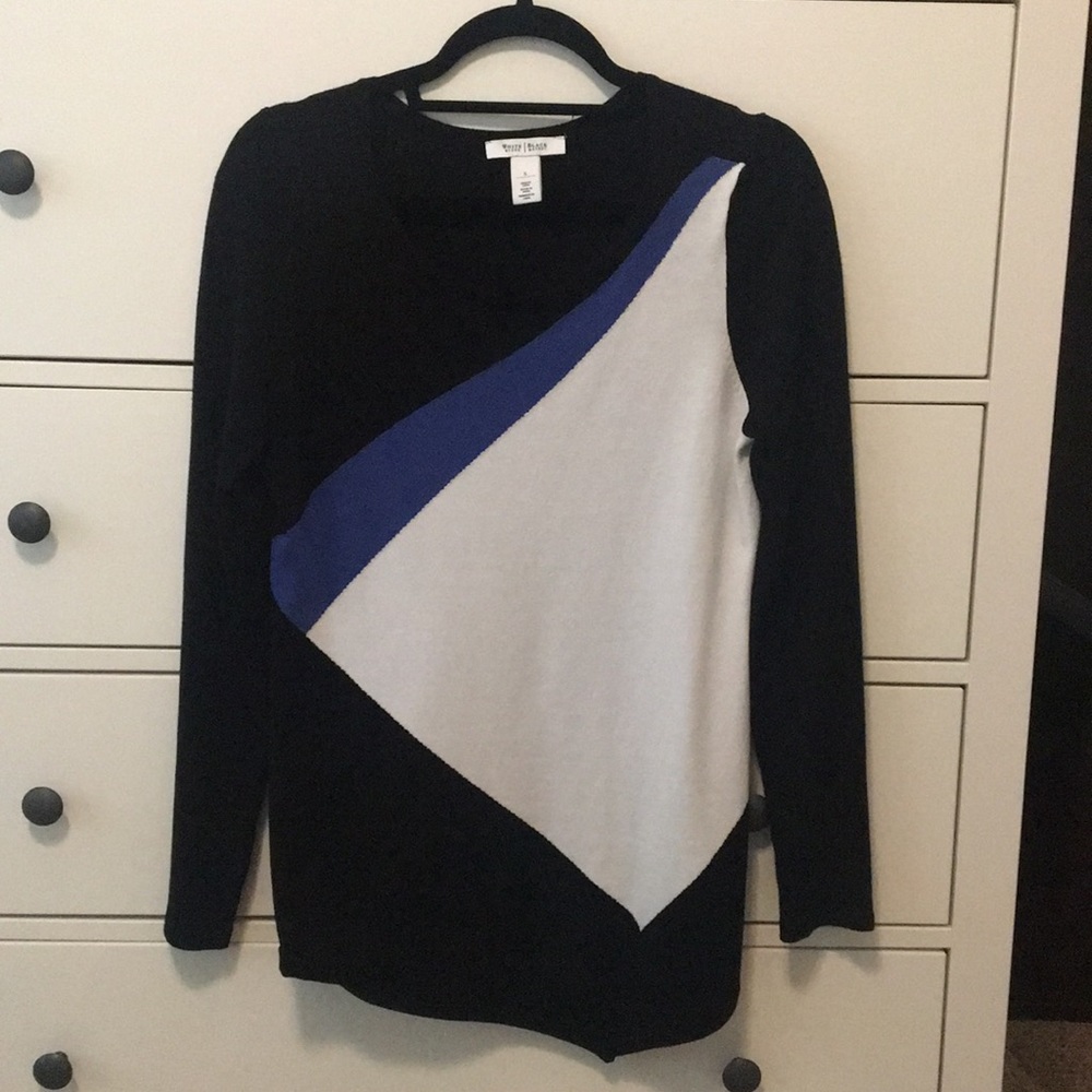 WHBM Black Tunic sweater, size S